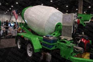 1 Yard Concrete Mixer on Trailer Sideview