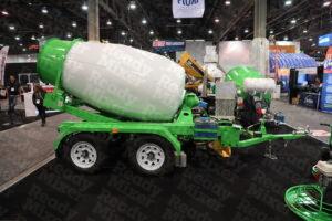 1 Yard Concrete Mixer on Trailer