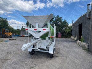 3 Yard Batch Plant Trailer Backside View