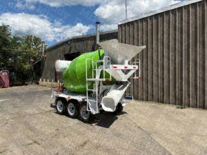 3 Yard Batch Plant Trailer Backside View